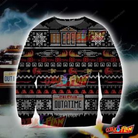 Back To The Future 3D Print Ugly Sweatshirt