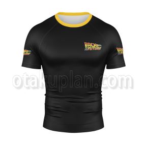 Back To The Future Time Travel It Is The Future Rash Guard Compression Shirt