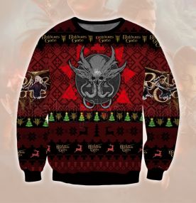 Baldurs Gate 3 Npc 3D Printed Ugly Christmas Sweatshirt