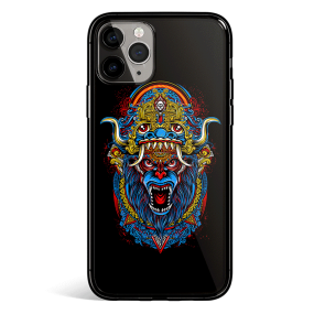 Barong Totem Tempered Glass iPhone Case