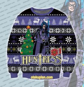 Batman Huntress 3D Printed Ugly Christmas Sweatshirt
