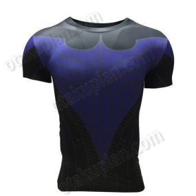 Batman Nightwing Blue Short Sleeve Rashguard
