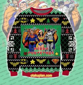 Batman Superman Wonder Woman Ugly Christmas Sweatshirt