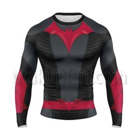 Batwoman Ryan Wilder Cosplay Long Sleeve Rash Guard Compression Shirt