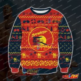 Baywatch 3D Print Ugly Christmas Sweatshirt