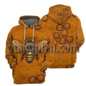 Bee 3D All Over Printed T-Shirt Hoodie 1