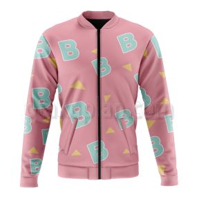 Bee And Puppycat Bee Pink Cosplay Bomber Jacket