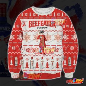 Beefeater Gin 3D Print Ugly Christmas Sweatshirt