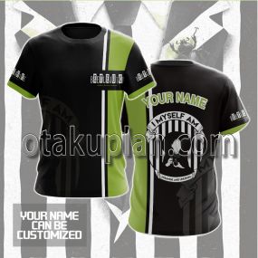 Beetlejuice Green And Black Custom Name T-shirt