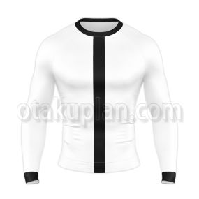 Ben 10 White And Black Costume Long Sleeve Rash Guard Compression Shirt