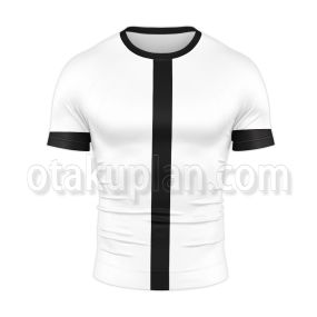 Ben 10 White And Black Costume Rash Guard Compression Shirt