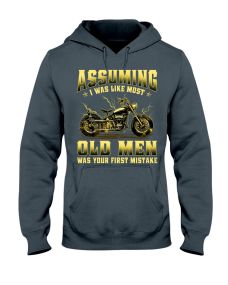 Biker - Assuming Old Man Hoodie