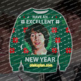 Bill & Ted's Excellent Adventure Knitting Pattern 3D Print Ugly Sweatshirt