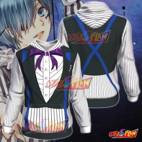 Black Butler Book Of Circus Ciel Phantomhive All Over Print Pullover Hoodie
