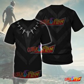 Black Panther Cosplay T-shirt US size