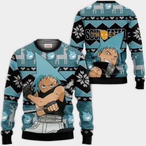 Black Star Ugly Christmas Sweater Soul Eater Hoodie Shirt