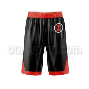 Black Widow Black and Red Basketball Shorts