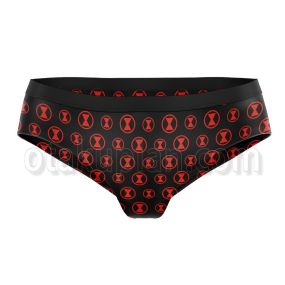 Black Widow Black and Red Panties Briefs Women