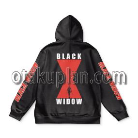 Black Widow Black and Red Streetwear Hoodie