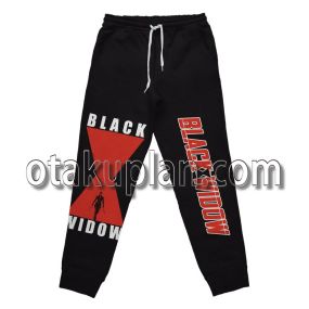 Black Widow Black and Red Streetwear Sweatpants