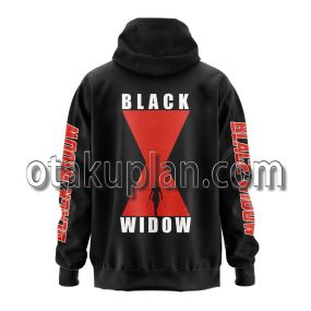 Black Widow Black and Red Streetwear Zip Up Hoodie