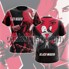 Black Widow Silhouette Poster T-Shirt