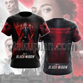 Black Widow Wallpaper T-Shirt