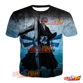 Anime Bleach Cool Hero Ichigo Kurosaki Awesome Graphic T-Shirt BL224
