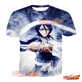 Bleach Kuchiki Rukia Cool Shinigami Action Anime T-Shirt BL226