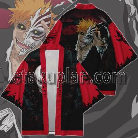 BLEACH Kurosaki Ichigo Hollow Kimono Anime Cosplay Jacket
