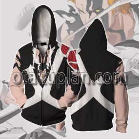 Bleach Thousand-Year Blood War Arc Kurosaki Ichigo Mixed Type Cosplay Zip Up Hoodie