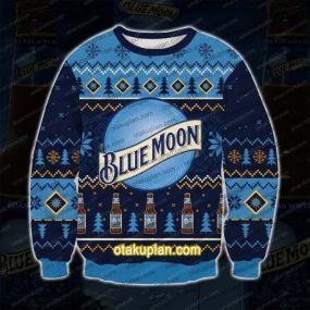 Blue Moon BMV2 3D Print Ugly Christmas Sweatshirt