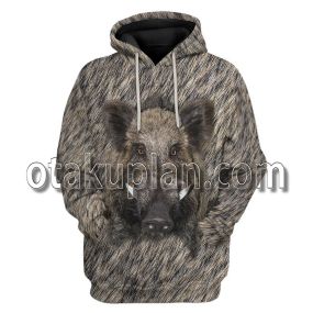 Boar Hunter Front And Back T-Shirt Hoodie