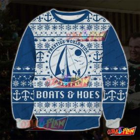 Boats 'n' Hoes Step Brothers 3D Print Ugly Christmas Sweatshirt