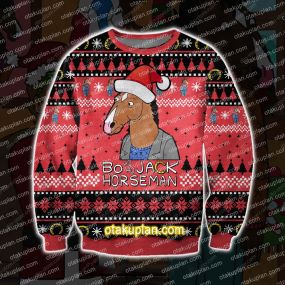 Bojack Horseman 3D Print Ugly Christmas Sweatshirt