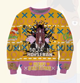 Bojack Horseman Logo 3d Printed Ugly Christmas Sweatshirt