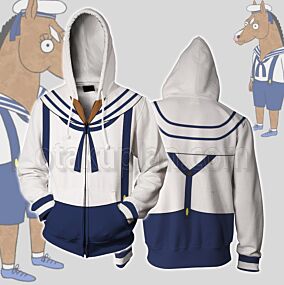 Bojack Horseman Sailor Cosplay Zip Up Hoodie