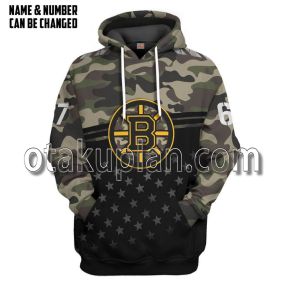 Boston Bruins Gift For Veterans Custom Name Custom Number T-Shirt Hoodie