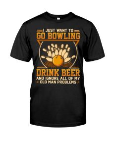 Bowling - Drink Beer Old Man Problems GED Shirt