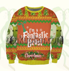 Bowtruckle Fantastic Beasts 3D Printed Ugly Christmas Sweatshirt