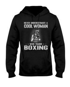 Boxing - Underestimate Cool Woman Hoodie