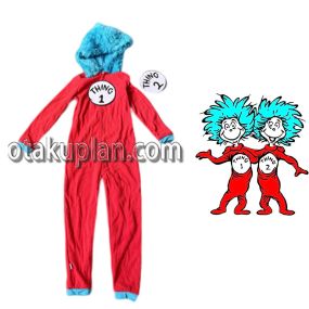 Boys Dr Seuss Cat In The Hat Thing Cosplay Costume