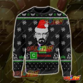Breaking Bad 3D Print Ugly Christmas Sweatshirt