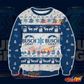 BSCHLGH2808 Busch Light Knitting Pattern 3D Print Ugly Christmas Sweatshirt