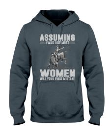 Bull Riding - Assuming Woman Hoodie