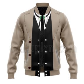 Anime Osamu Dazai Brown Varsity Jacket