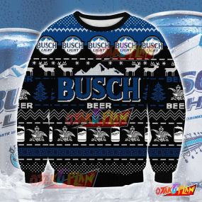 Busch Beer V6 2409 Knitting Pattern 3D Print Ugly Sweatshirt