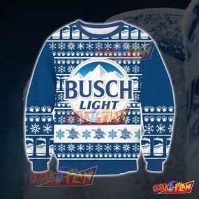 Busch Light BLV6 3D Print Ugly Christmas Sweatshirt