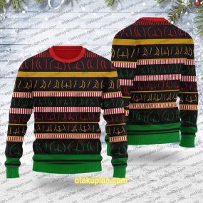 Butts Wall 3D Print Ugly Christmas Sweatshirt