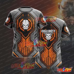 Call Of Duty Orange And Gray T-Shirt